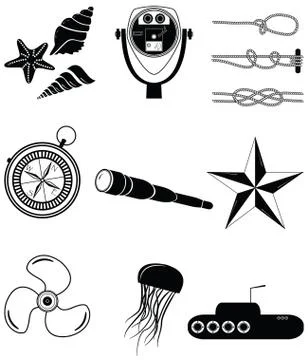 Nautical elements  Illustrazione stock