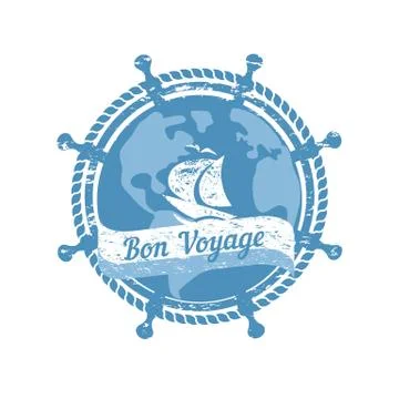 Nautical emblem concept Stock Illustration