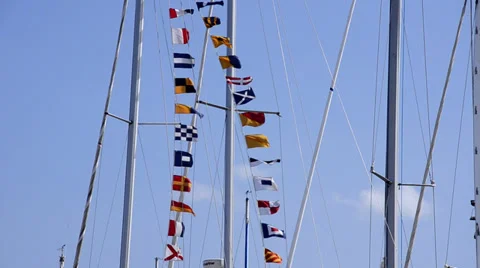 Nautical flags Видео 34277464