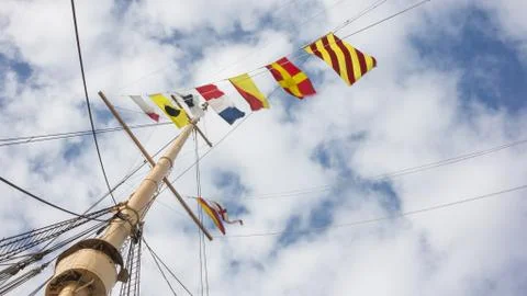 Nautical flags Stock-Fotos