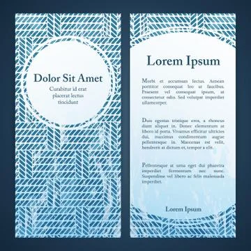 Nautical flayers with seafaring elements Stock Illustration