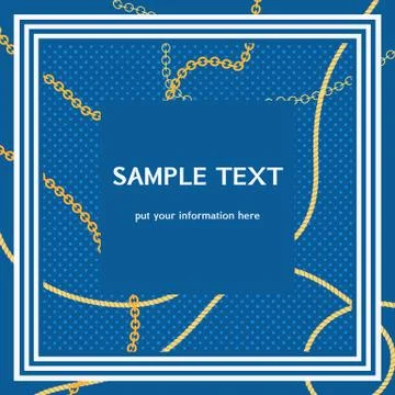 Nautical frame for text Stock Illustration