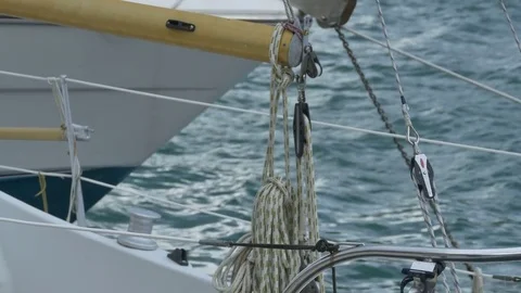 Nautical Hawser and Ropes Stock Footage 77353373