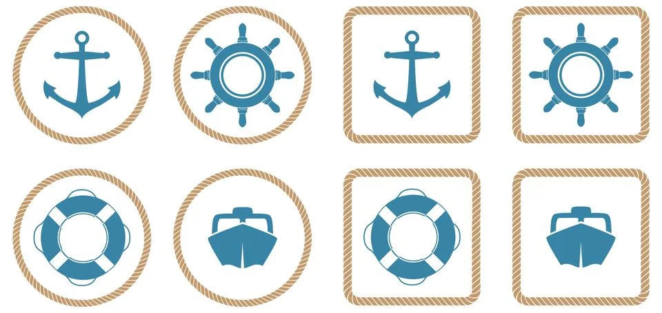 Nautical Icons Stock Photos