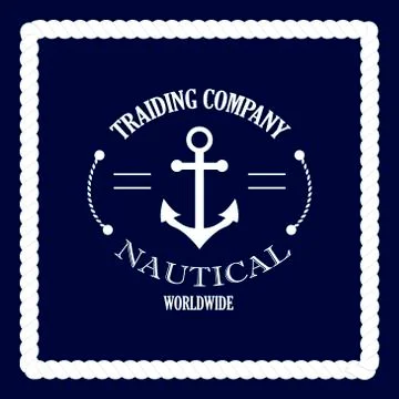 Nautical labels vector illustration Stock Illustration
