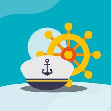Nautical maritime design Stock Illustration