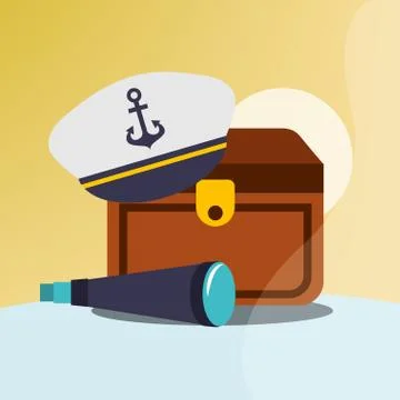 Nautical maritime design Stock Illustration
