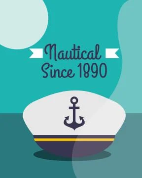 Nautical maritime design Stock Illustration