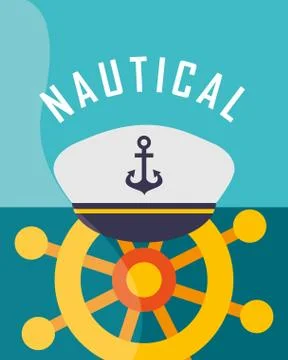 Nautical maritime design Stock Illustration