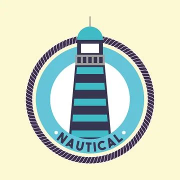 Nautical maritime design Stock Illustration