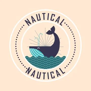 Nautical maritime design Stock Illustration