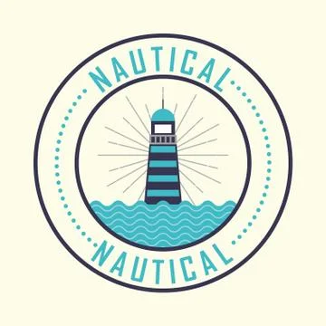 Nautical maritime design Stock Illustration
