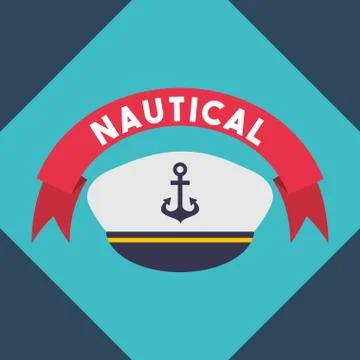 Nautical maritime design Stock Illustration