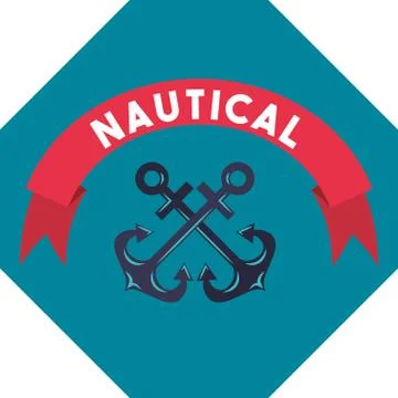 Nautical maritime design Stock Illustration
