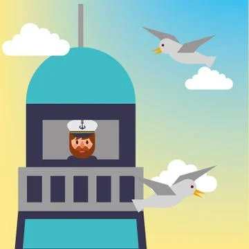 Nautical maritime design Stock Illustration