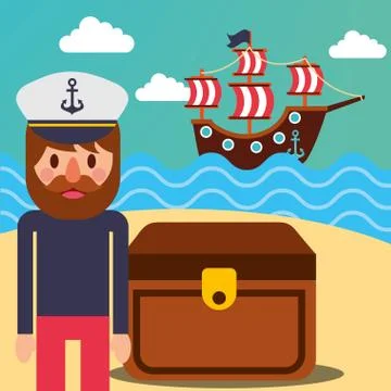 Nautical maritime design Stock Illustration