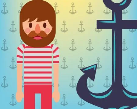 Nautical maritime design Stock Illustration
