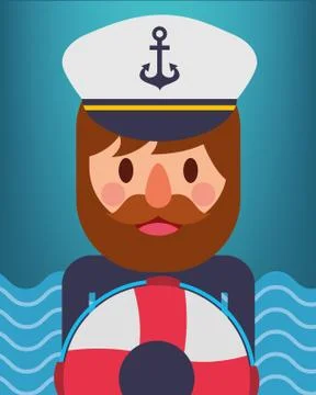 Nautical maritime design Stock Illustration