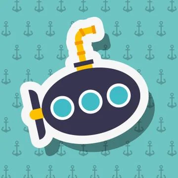 Nautical maritime design Stock Illustration