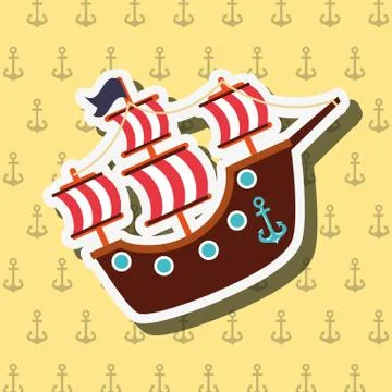 Nautical maritime design Stock Illustration