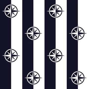 Nautical pattern Illustrazione stock