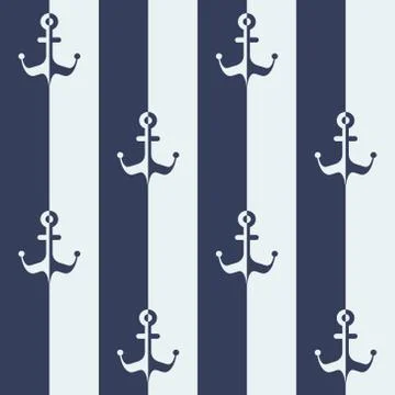 Nautical pattern Stock Illustration