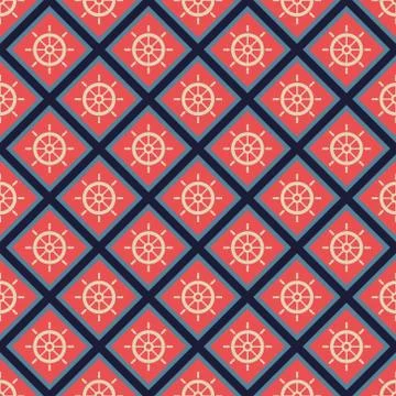 Nautical pattern Stock Illustration