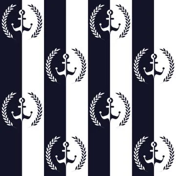 Nautical pattern Illustrazione stock
