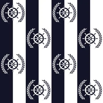 Nautical pattern Stock Illustration