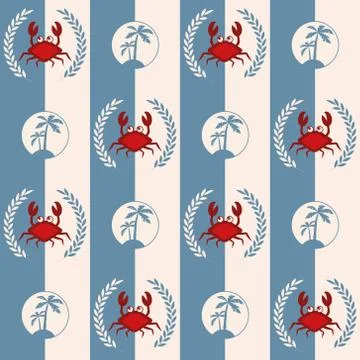 Nautical pattern Stock Illustration