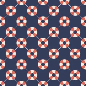 Nautical pattern Stock Illustration