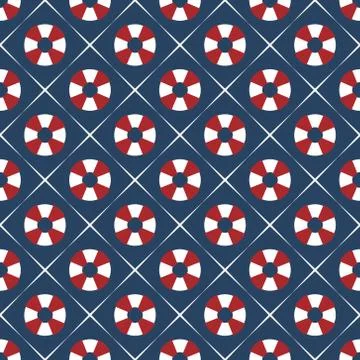 Nautical pattern Stock Illustration