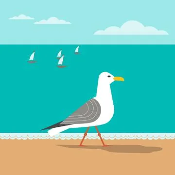 Nautical poster concept Stock Illustration