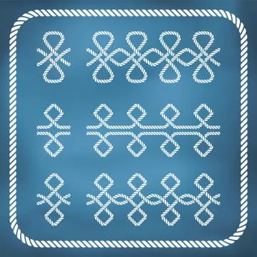 nautical rope page border