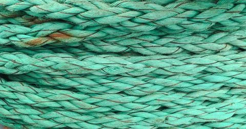 Nautical rope, closeup background texture, vintage toned 스톡 사진