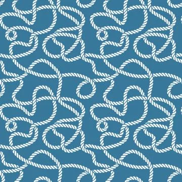 Nautical rope pattern Stock Illustration