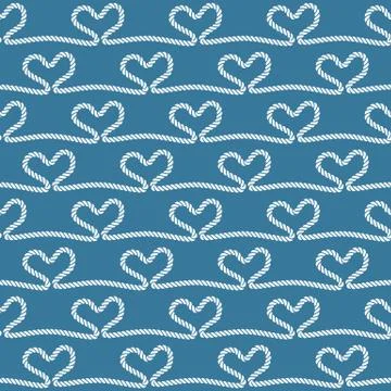 Nautical rope pattern Stock Illustration