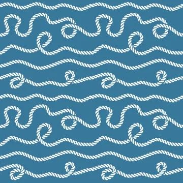 Nautical rope pattern Stock Illustration