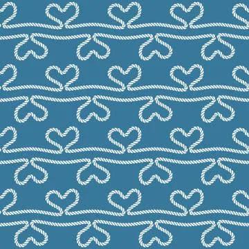 Nautical rope pattern Stock Illustration