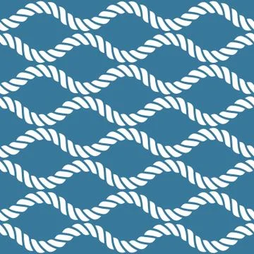 Nautical rope pattern Stock Illustration
