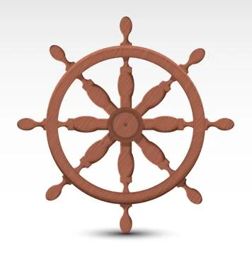 Nautical rudder Stock Illustration