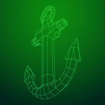Nautical sea ship anchor vector 스톡 일러스트
