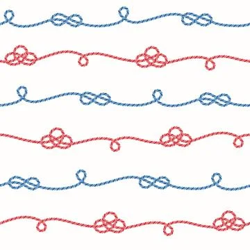 Nautical seamless pattern Stock Illustration