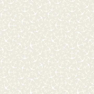 Nautical seamless pattern with ship wheels and anchors Illustrazione stock