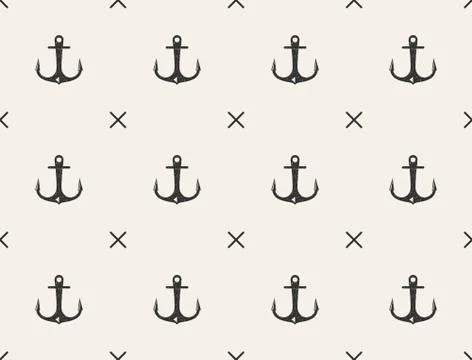 Nautical seamless pattern with sides of the world. 스톡 일러스트