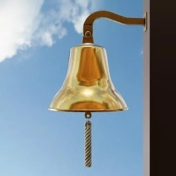 Nautical Ship Bell Stock Illustration