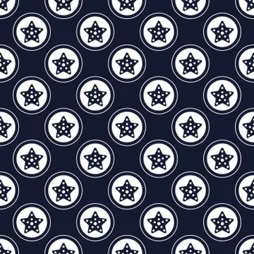 Nautical spirit pattern Stock Illustration
