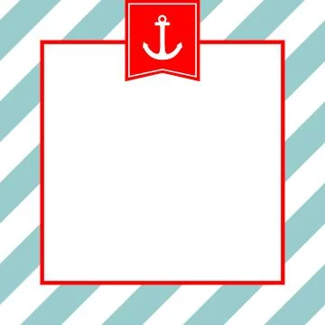 Nautical vector card Stock Illustration