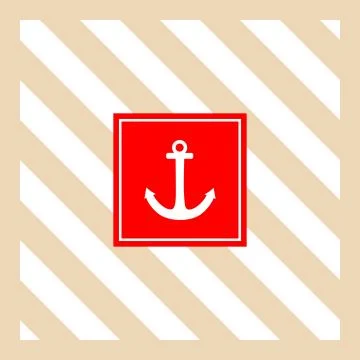 Nautical vector card or invitation Stock Illustration
