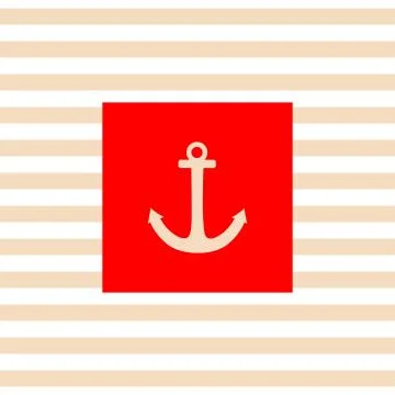 Nautical vector card or invitation Stock Illustration